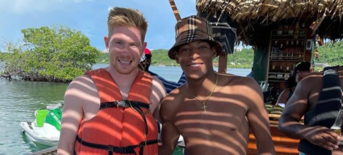 Kevin De Bruyne, figura del Manchester City, disfruta de sus vacaciones en Colombia