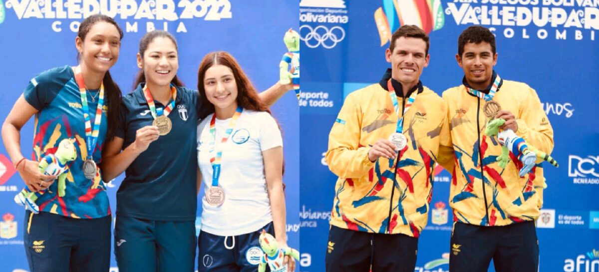 Steven Villegas y María Fernanda Timms ganó el oro en los Juegos Bolivarianos