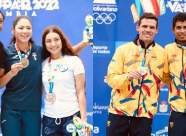 Steven Villegas y María Fernanda Timms ganó el oro en los Juegos Bolivarianos