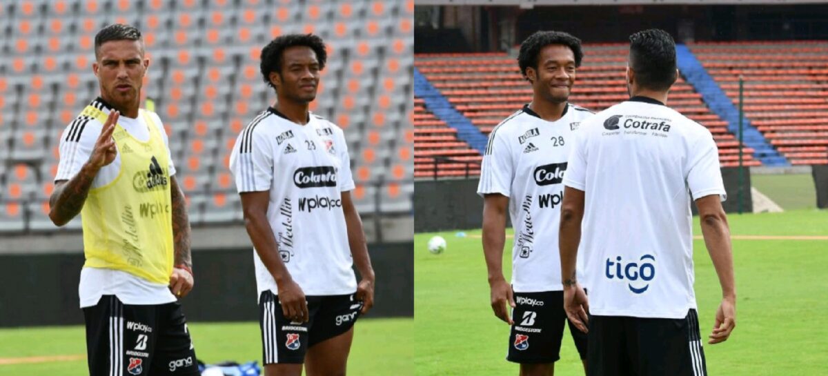 Juan Guillermo Cuadrado estuvo presente en la práctica del DIM en el Atanasio Girardot