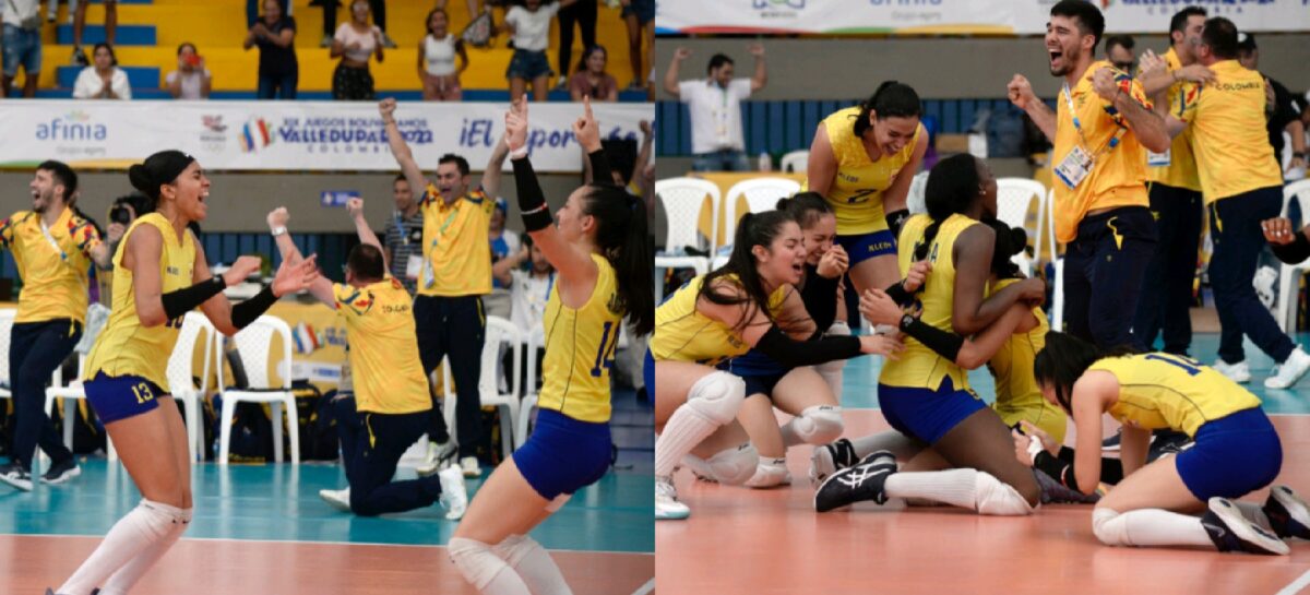 ¡Campeonas! Colombia ganó la medalla de oro en el voleibol femenino de los Juegos Bolivarianos