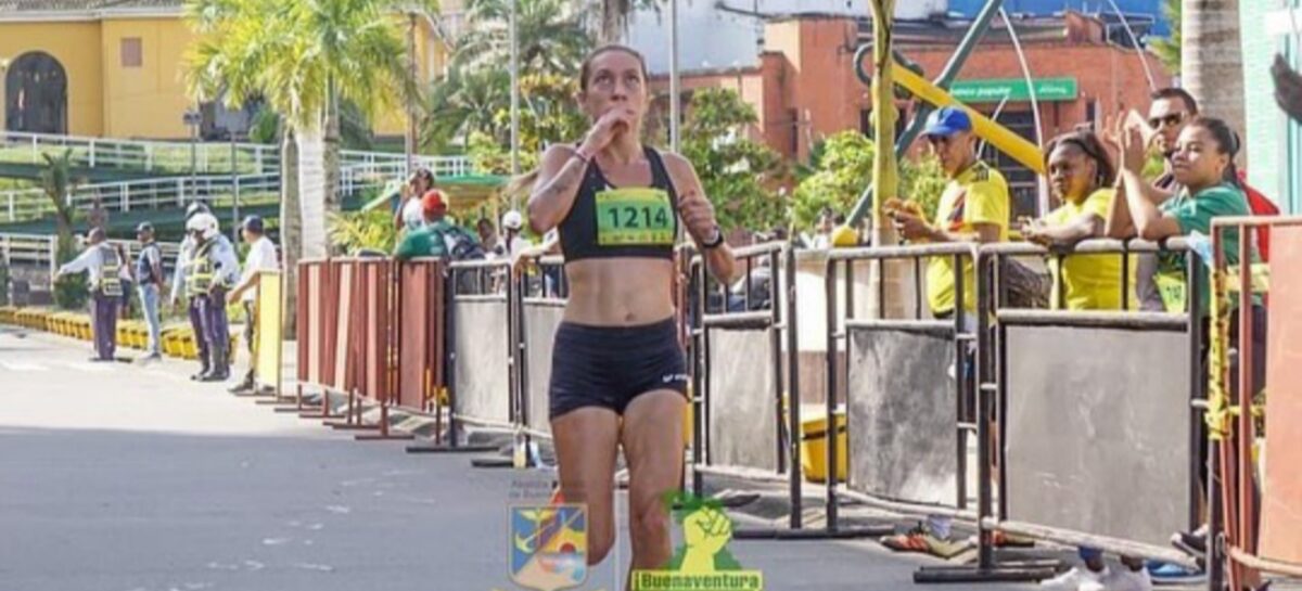 Estefanía Aristizábal, de La Ceja, subió al podio en la carrera Buenaventura Corre