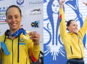 Paula Aguirre, primera colombiana en ganar oro en el Mundial de Natación con Aletas