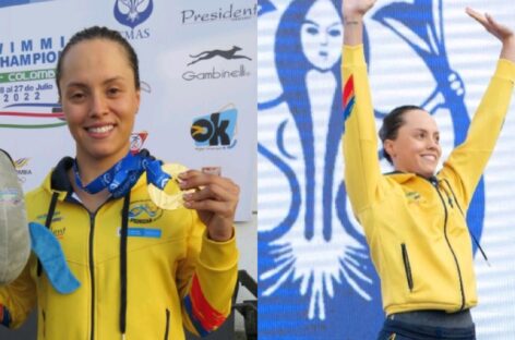 Paula Aguirre, primera colombiana en ganar oro en el Mundial de Natación con Aletas