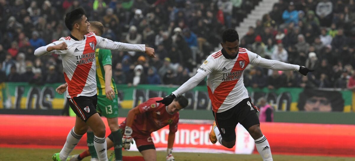 El colombiano Miguel Ángel Borja marcó su primer gol con River Plate
