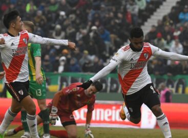 El colombiano Miguel Ángel Borja marcó su primer gol con River Plate
