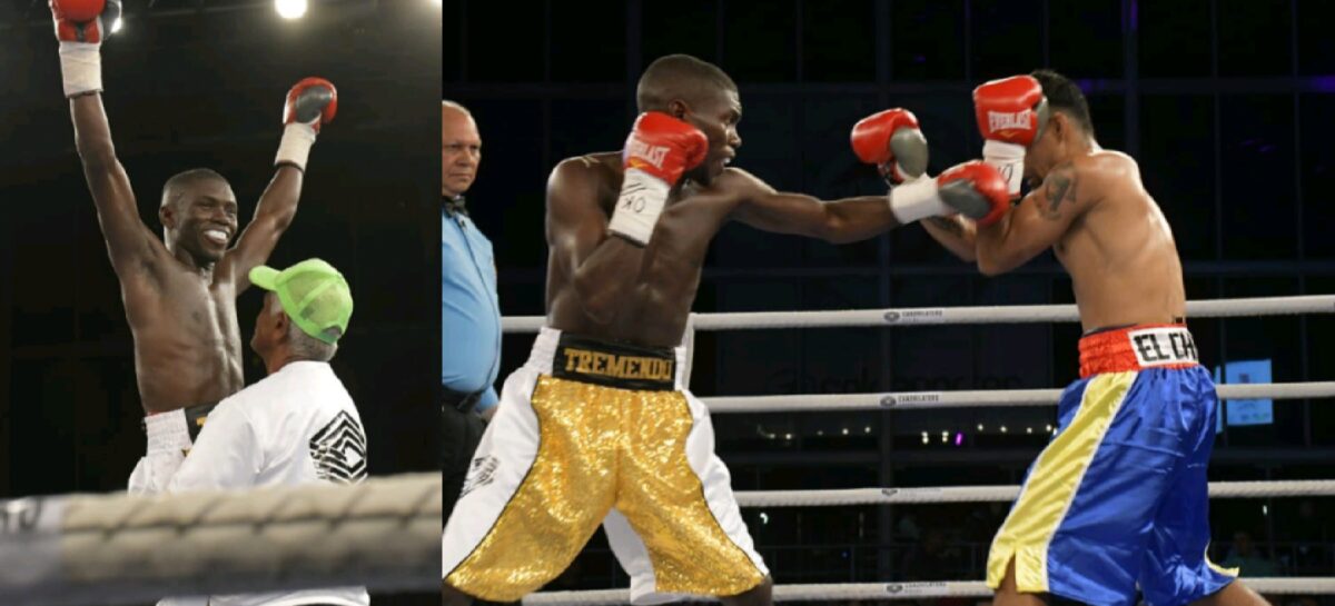 Yuberjen Martínez ganó por nocaut en su debut en el boxeo profesional
