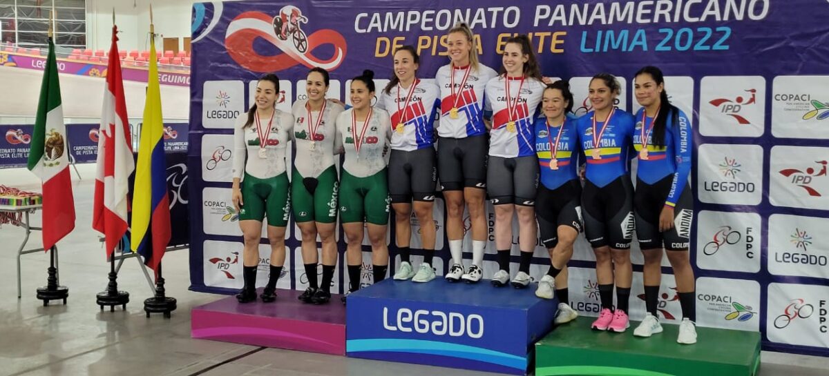 Bronce para Juliana Gaviria, Martha Bayona y Marianis Salazar en el Panamericano de Pista en Lima