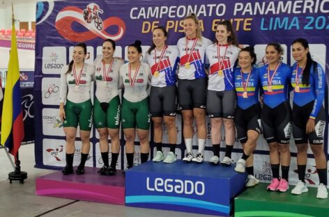 Bronce para Juliana Gaviria, Martha Bayona y Marianis Salazar en el Panamericano de Pista en Lima