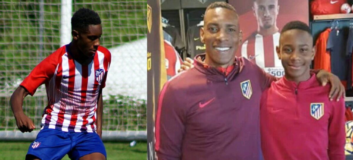Juan David Perea, hijo de Luis Amaranto, fue convocado para jugar con el primer equipo del Atlético de Madrid