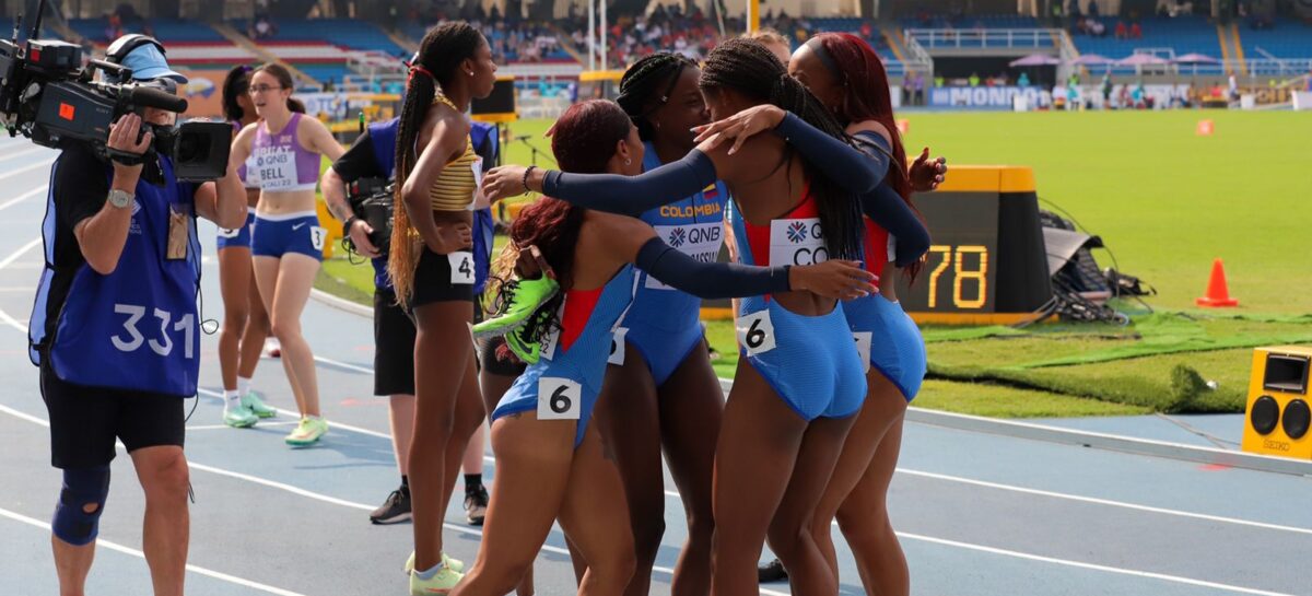 ¡Medalla histórica! Colombia logró el bronce en los Relevos 4×100 del Mundial de Atletismo Sub-20