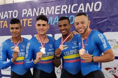¡Segunda medalla! En Velocidad por Equipos masculino, Colombia ganó bronce en el Panamericano de Pista