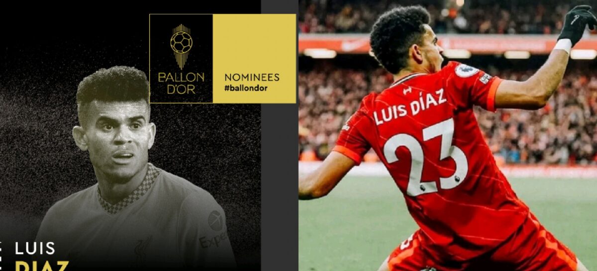 El colombiano Luis Díaz está entre los 30 nominados al Balón de Oro
