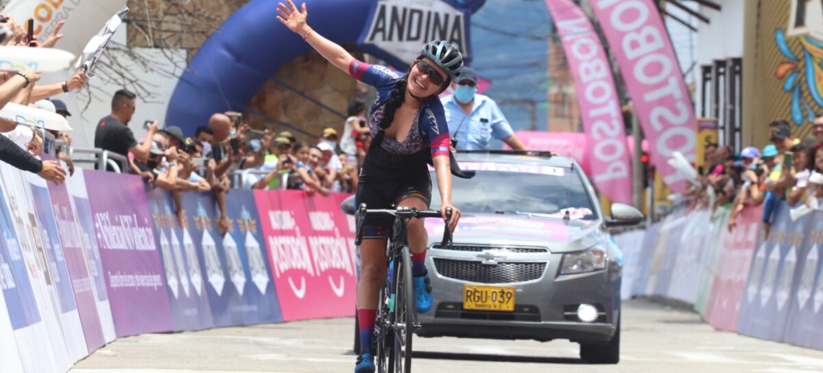 Estefanía Herrera ganó la etapa 5 de la Vuelta a Colombia Femenina