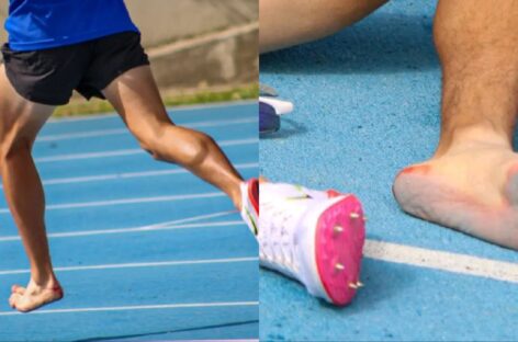 Santiago Rodríguez, el atleta que ganó bronce en el Nacional Sub-23 de Atletismo con un pie descalzo