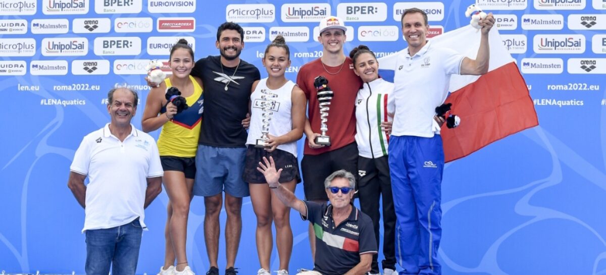 María Paula Quintero y Miguel García, subcampeones en los Campeonatos Europeos de Natación en Roma