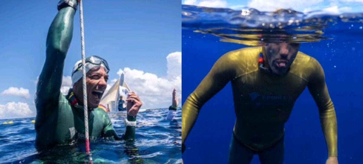 Nuevo récord de 101 metros para el colombiano Alex Llinás en el Mundial de Apnea