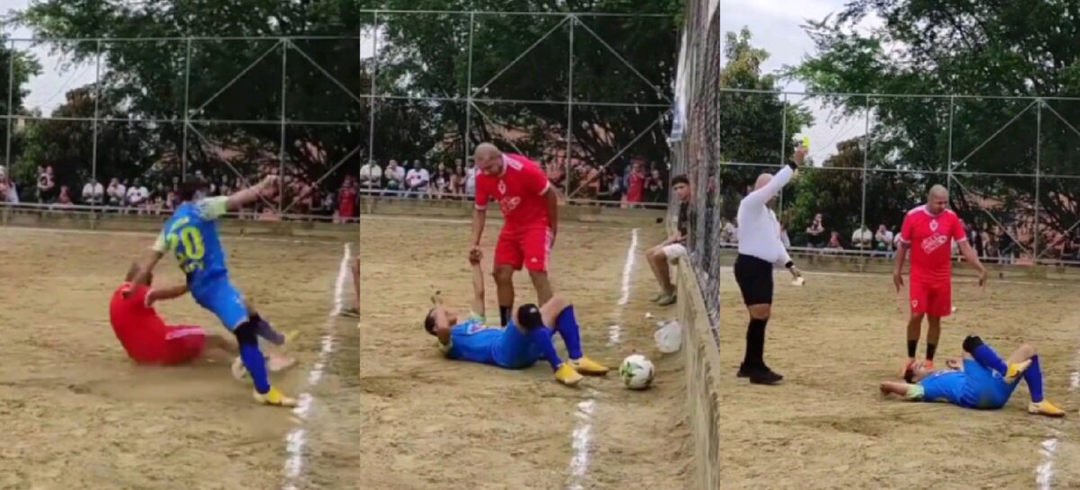 ¿Recuerdan al ‘Totono’ Grisales? Reapareció con terrible patada en un partido en Bello
