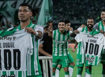 Jefferson Duque llegó a los 100 goles con la camiseta de Atlético Nacional