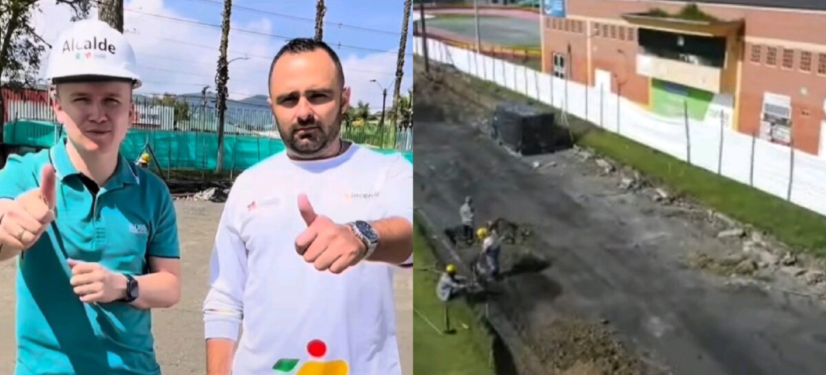 «Será una de las más modernas de Antioquia»: Avanza la construcción de la pista atlética en La Ceja