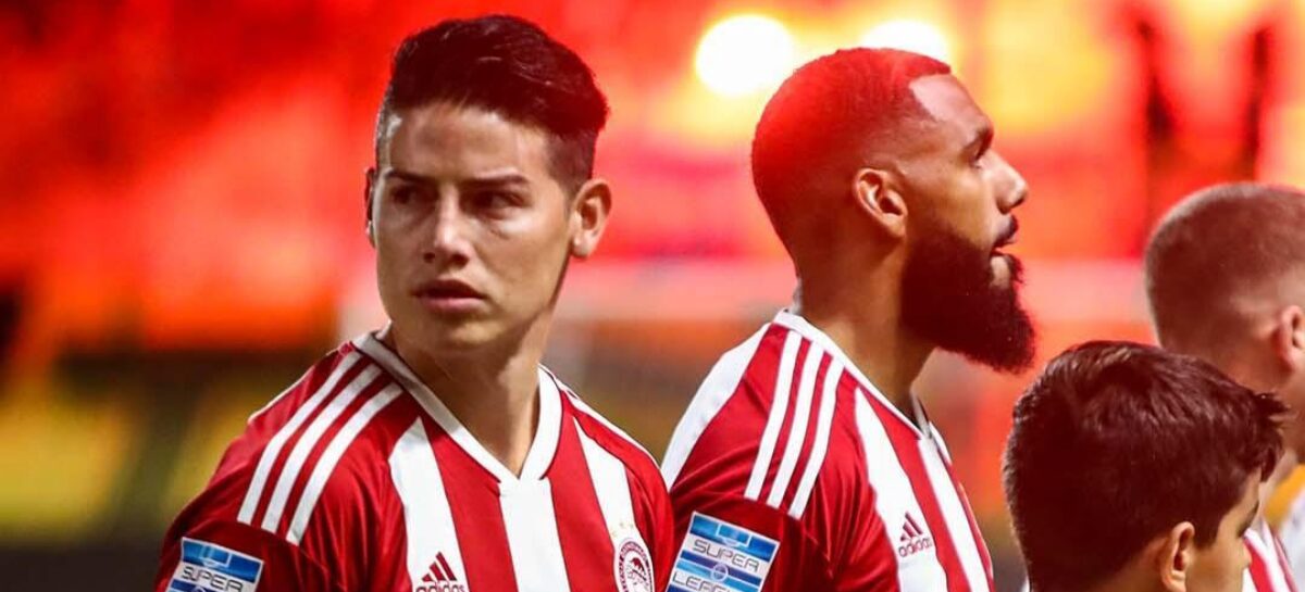 James Rodríguez jugó 71 minutos en el partido entre Olympiacos y Aris por la Liga de Grecia