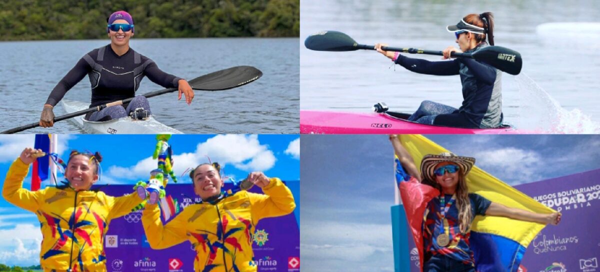 Diexe Narem, Karen, Yurely, Manuela y Tatiana, listas para remar en los Juegos Suramericanos