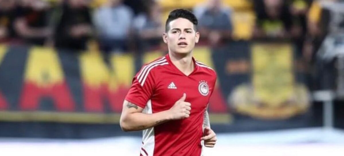 ¡De no creer! DT de Olympiacos confirmó que James Rodríguez está lesionado