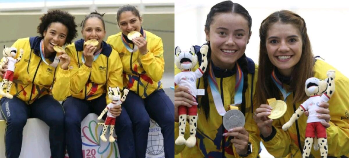 Dominio absoluto de Colombia en las pruebas de ciclismo de pista en los Juegos Suramericanos