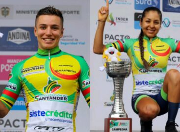 Jaider Muñoz y Camila Atahualpa, campeones de la Vuelta al Porvenir y el Tour Femenino, respectivamente