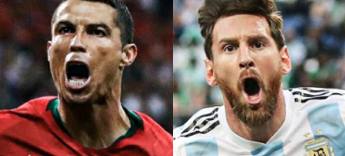 Con cifras muy parejas, Cristiano Ronaldo y Lionel Messi llegan a su quinto Mundial