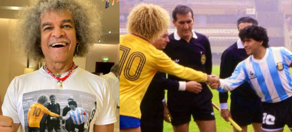 Con el recuerdo de Maradona en su pecho: Carlos ‘El Pibe’ Valderrama llegó a Qatar