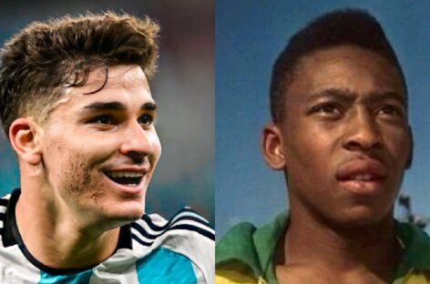 Julián Álvarez, el más joven en marcar un doblete en una semifinal de un Mundial desde Pelé en 1958