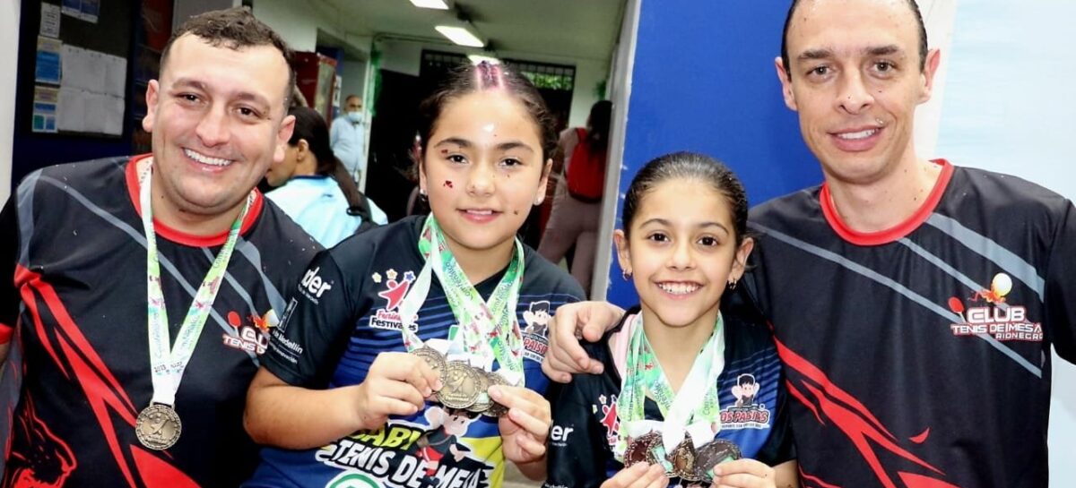 Rionegro se consagró campeón del Festival de Festivales en Tenis de Mesa