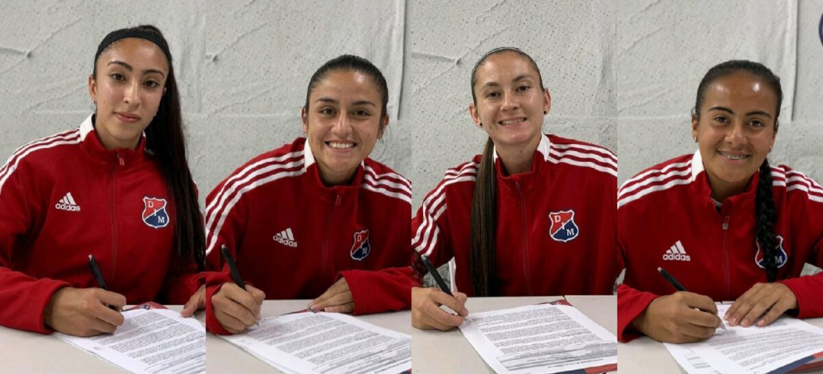 Cuatro jugadoras del Oriente Antioqueño firmaron contrato con el DIM Femenino