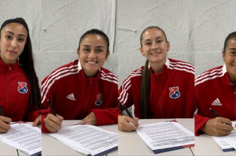 Cuatro jugadoras del Oriente Antioqueño firmaron contrato con el DIM Femenino