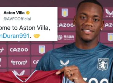 El colombiano Jhon Jader Durán fue oficializado como nuevo jugador de Aston Villa