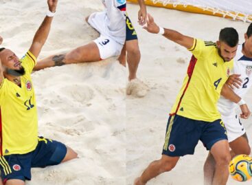 Colombia derrotó a Estados Unidos en su debut en la Acapulco Beach Soccer Cup