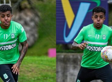 Por primera vez en el año, el rionegrero Cristian Blanco fue convocado para un partido de Atlético Nacional