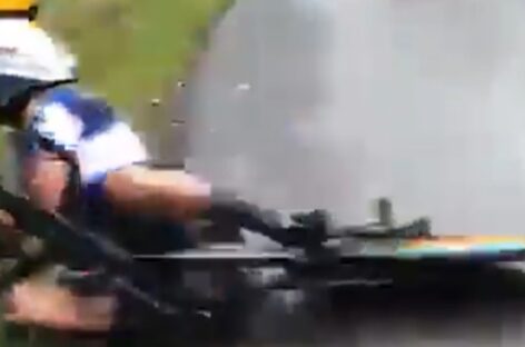 Remco Evenepoel sufrió una aparatosa caída en los Nacionales de Ciclismo de Bélgica