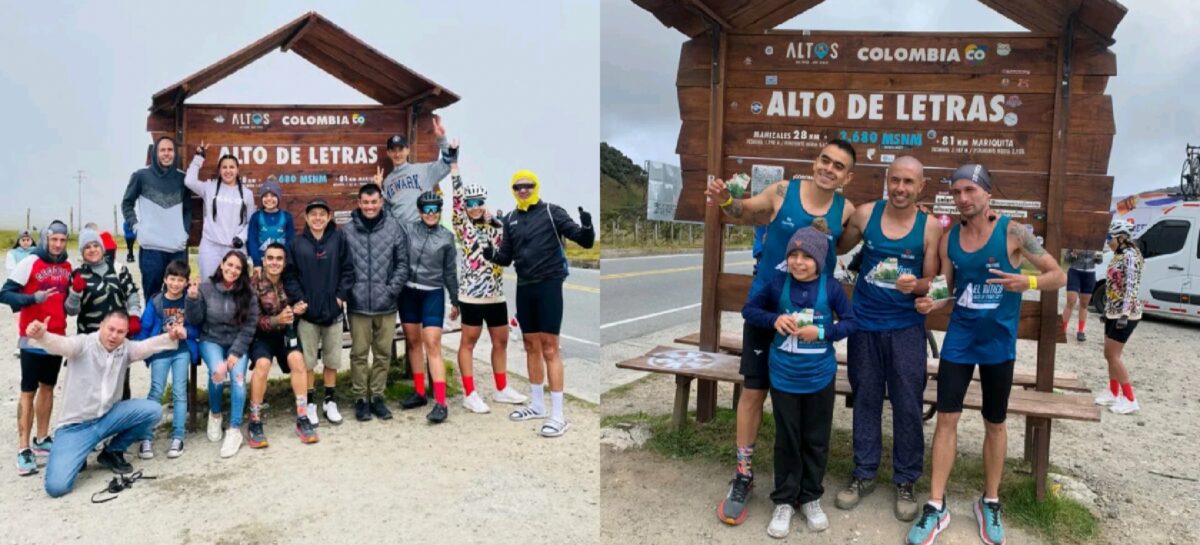 La hazaña de tres deportistas de La Ceja: coronaron el Alto de Letras trotando