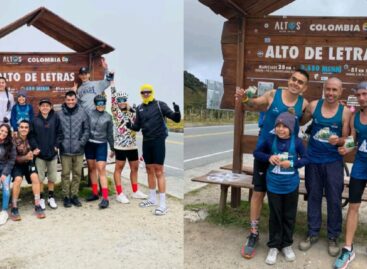 La hazaña de tres deportistas de La Ceja: coronaron el Alto de Letras trotando