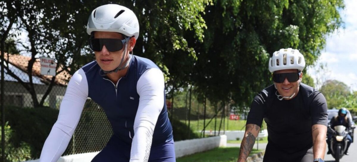 James Rodríguez y Juanfer Quintero recorrieron las vías del Oriente en bicicleta