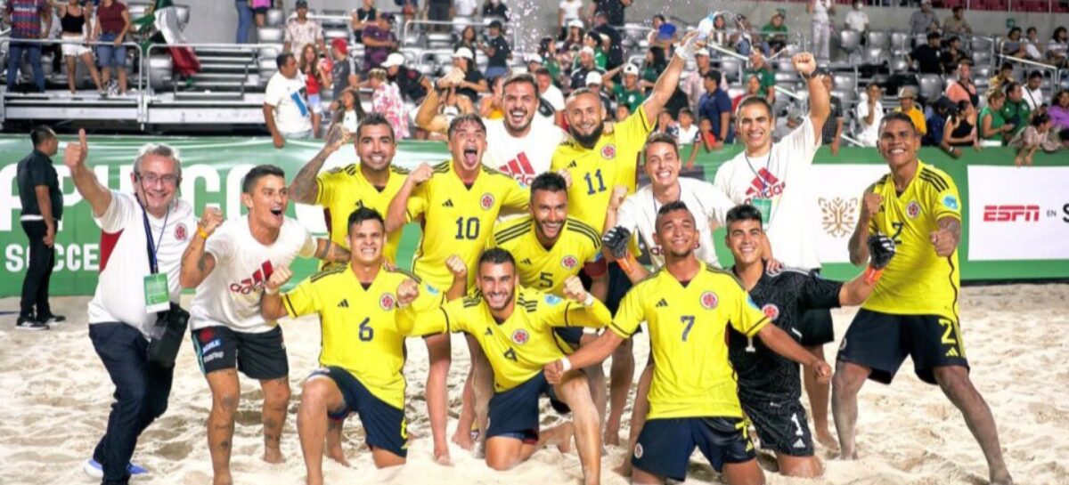 La Selección Colombia de Fútbol Playa está entre las mejores selecciones del ranking mundial