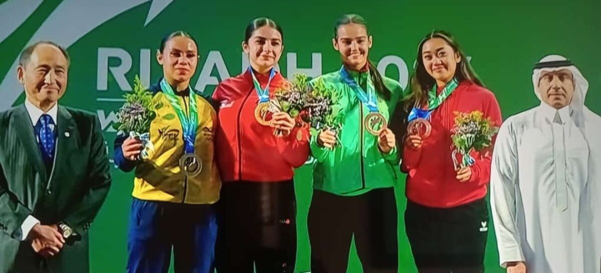 Leidy Castaño, de Marinilla, ganó medalla de plata en el mundial de karate en Arabia Saudita