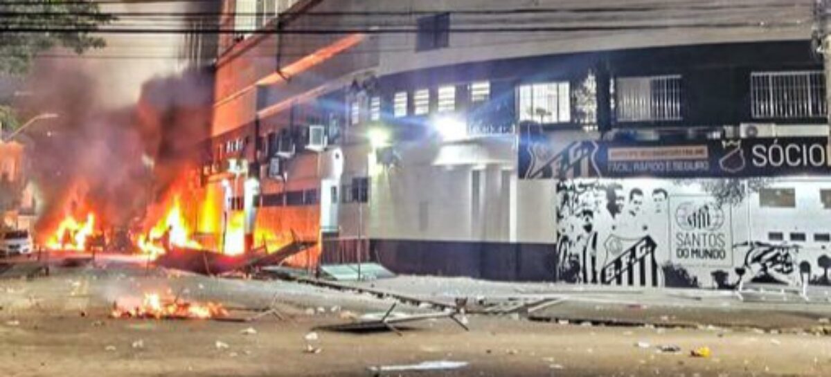 ¡Histórico! Santos de Brasil descendió a la Serie B; sus hinchas protagonizaron disturbios